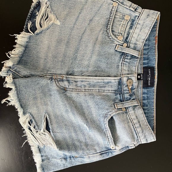 Lucky Brand Pants - Lucky Brand Women's Frayed Jean Shorts - Light Blue